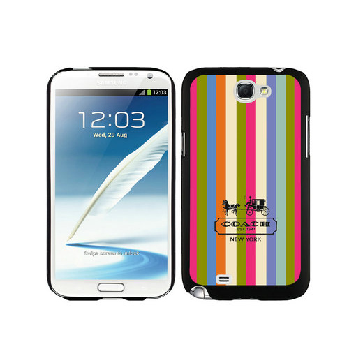 Coach Stripe Multicolor Samsung Note 2 Cases DTF | Coach Outlet Canada